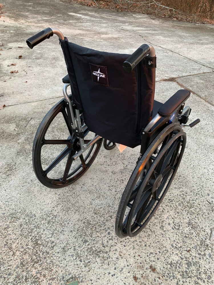 Medline Excel K4 Basic Foldable Lightweight Manual Wheelchair