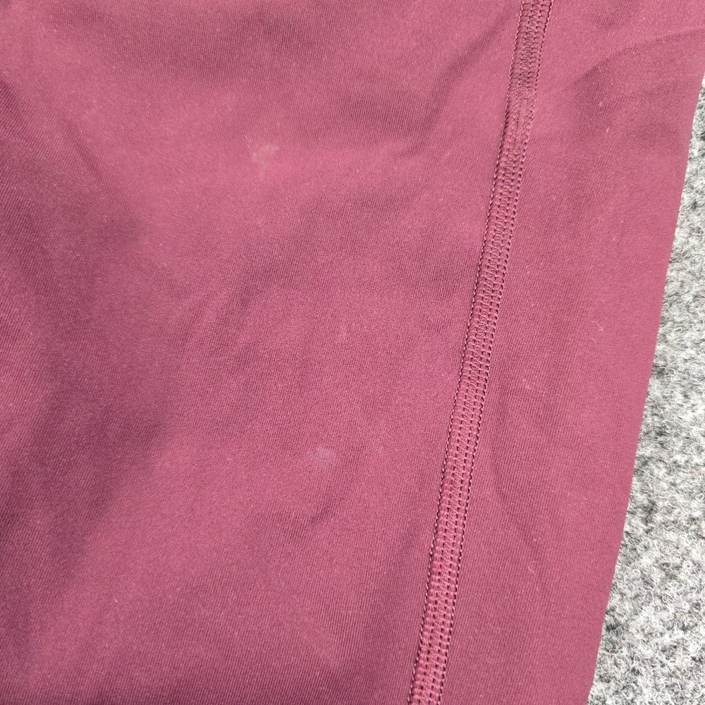 Lululemon Leggings Womens MEDIUM Red Pace Rival Crop Compression gym Size M