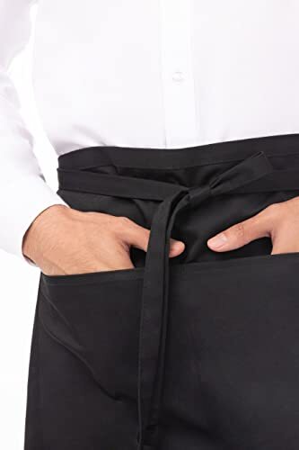 Unisex Half Bistro Server Apron One Size Black