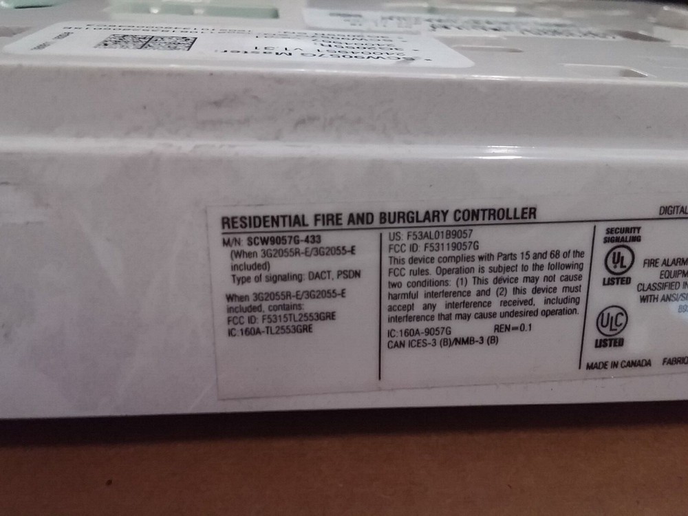 New DSC Impassa SCW9057G-433 Alarm Control Panel