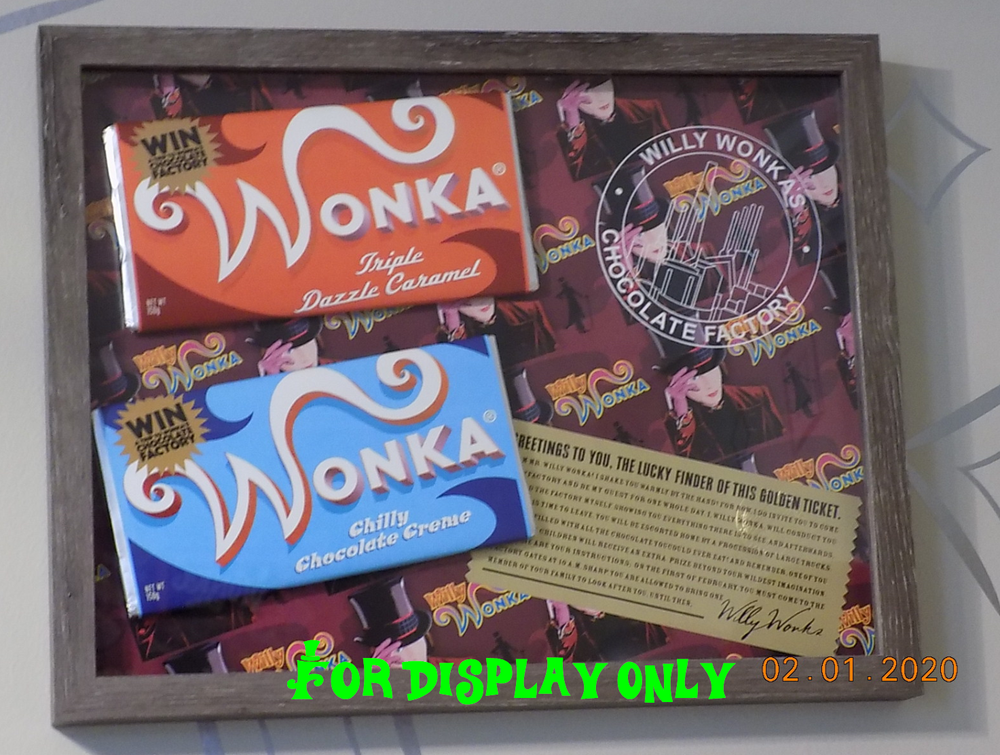 Willy Wonka Golden Replica Ticket - Screen Accurate Art Work