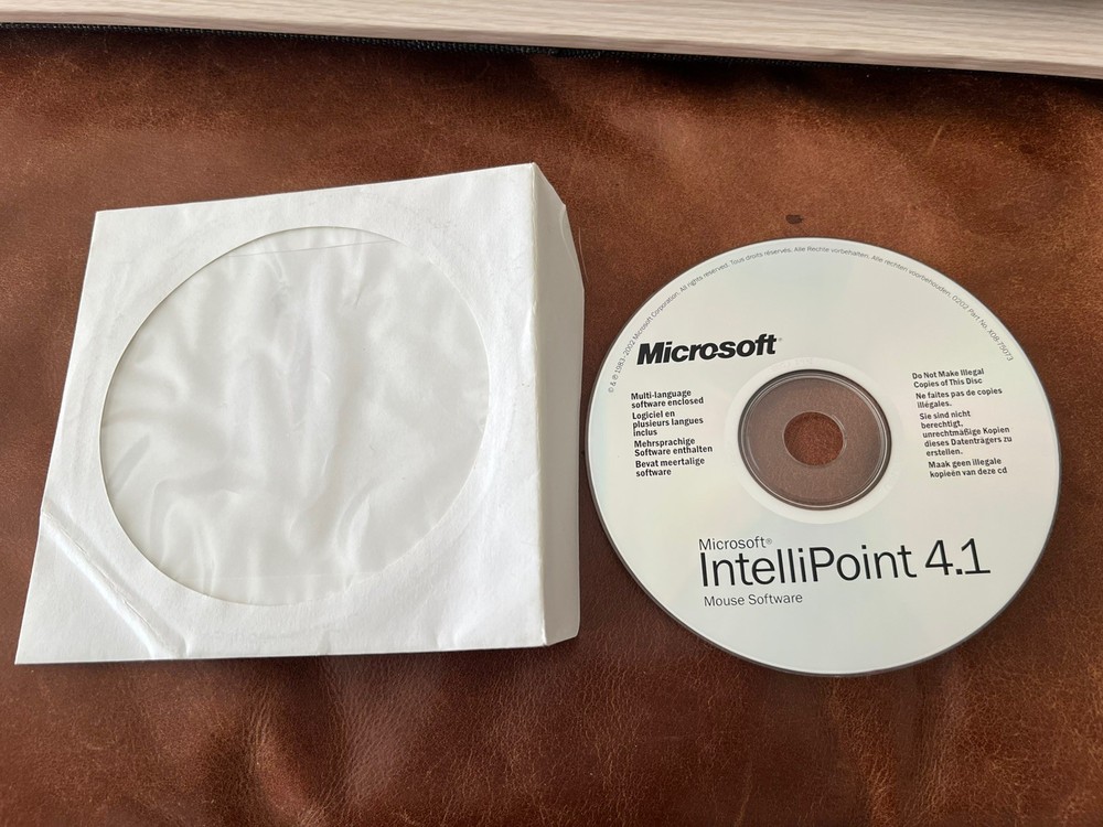 Microsoft Intellipoint 4.1 CD Disc Mouse Software