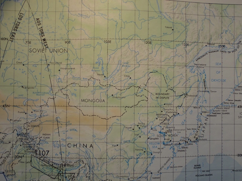 STS-35 - Space Shuttle MERCATOR Orbit Map - Original NASA Dec 1989