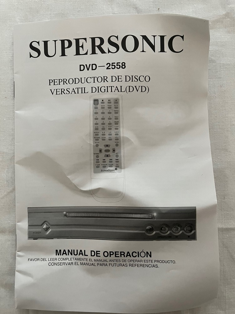 Supersonic - DVD Player System - 2558