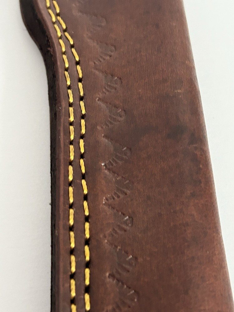 Brown Leather straight Fixed Blade Knife Sheath