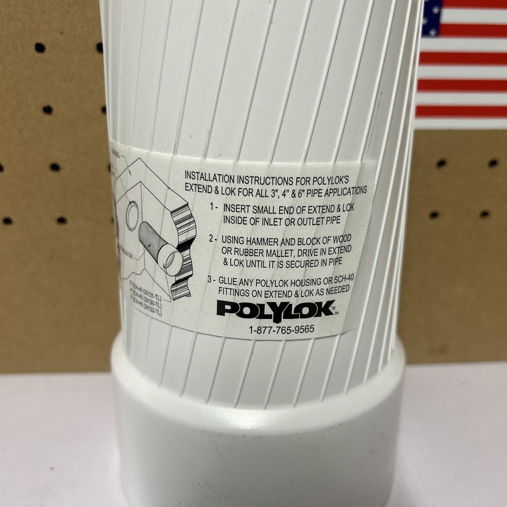 POLYLOK Septic Tank Effluent Filter Extend & Lok Lock for 4" Pipe