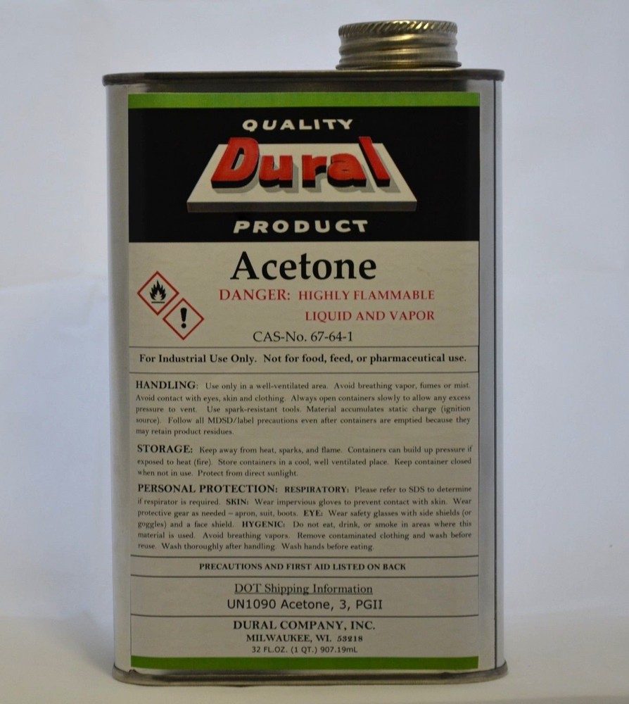 Acetone 1 Quart -  Solvent no CA