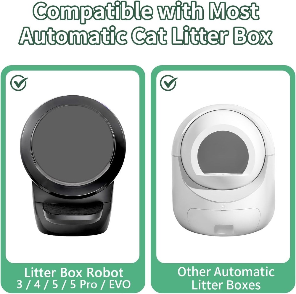 40 Plastic Litter Box Liners - Ideal for Automated Litter Boxes