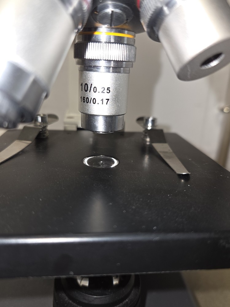 Home Science Tools Monocular Microscope Three Objectives LED MI-1100/ MS-01