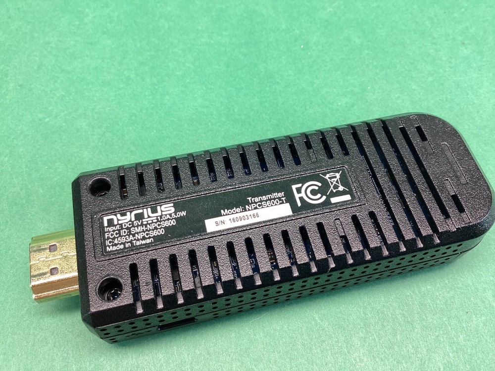 Nyrius NPCS600-R, NPCS-600-T Transmitter and Receiver