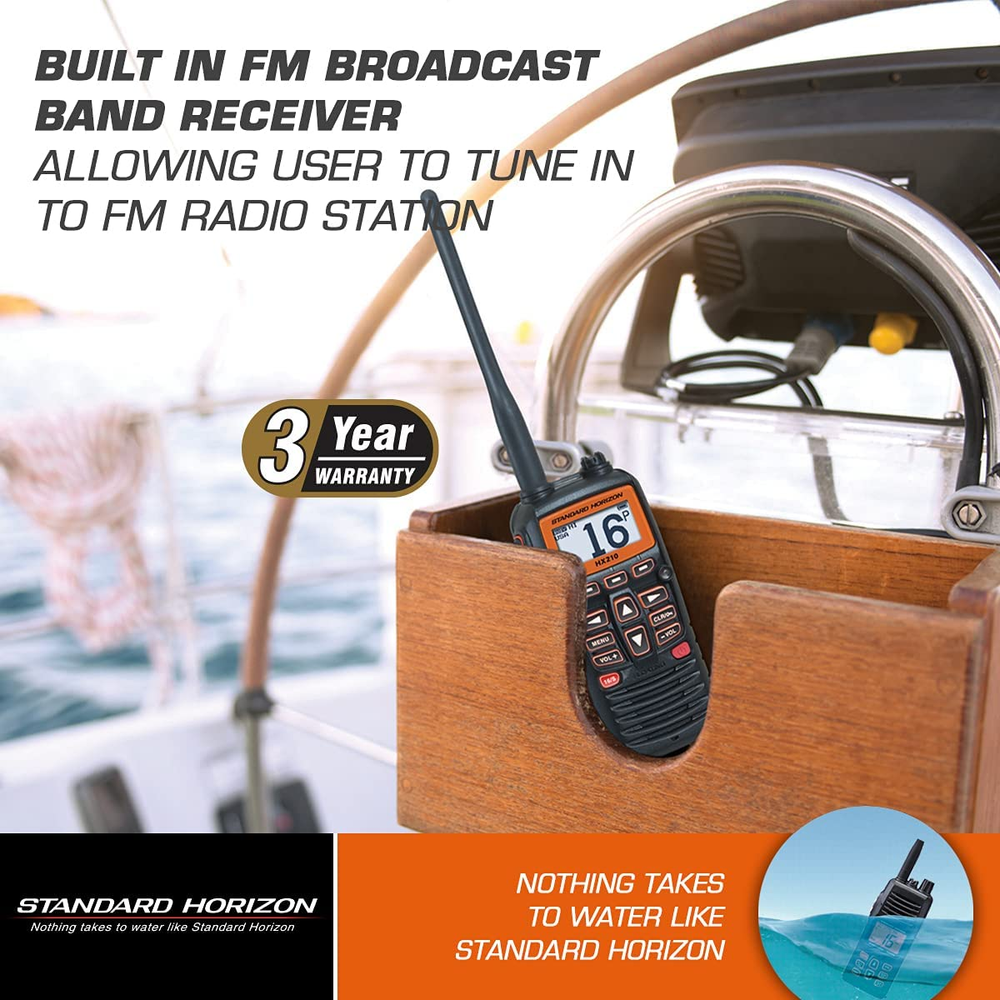 HX210 Handheld VHF Radio,Black