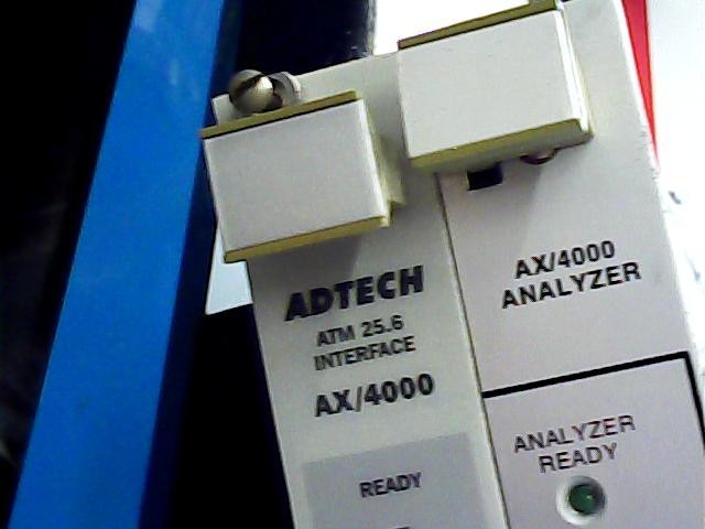 Adtech AX/4000 ATM 25.6 Interface 4000310 with Analyzer Module 400500