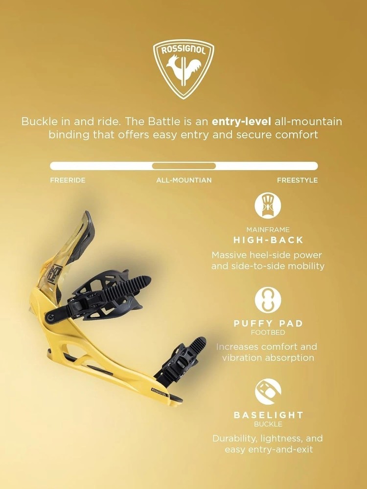Entry-Level Snowboard Bindings - Easy Entry, Secure Comfort