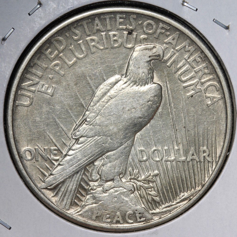 1921 Peace Silver Dollar XF E388 ZTCHK