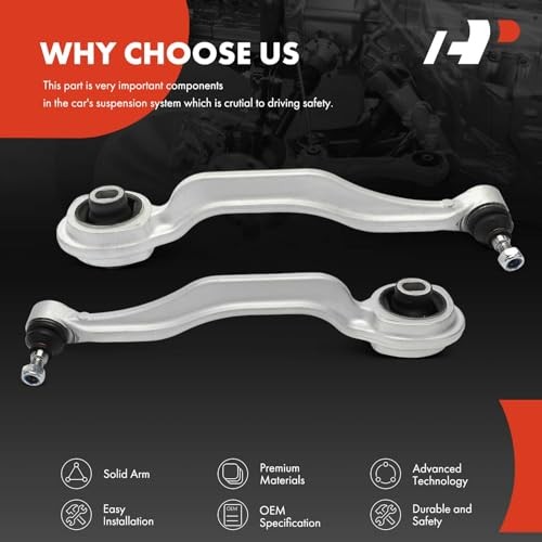 2 x Front Lower Control Arm, with Ball Joint & Front Left and Right Wheels