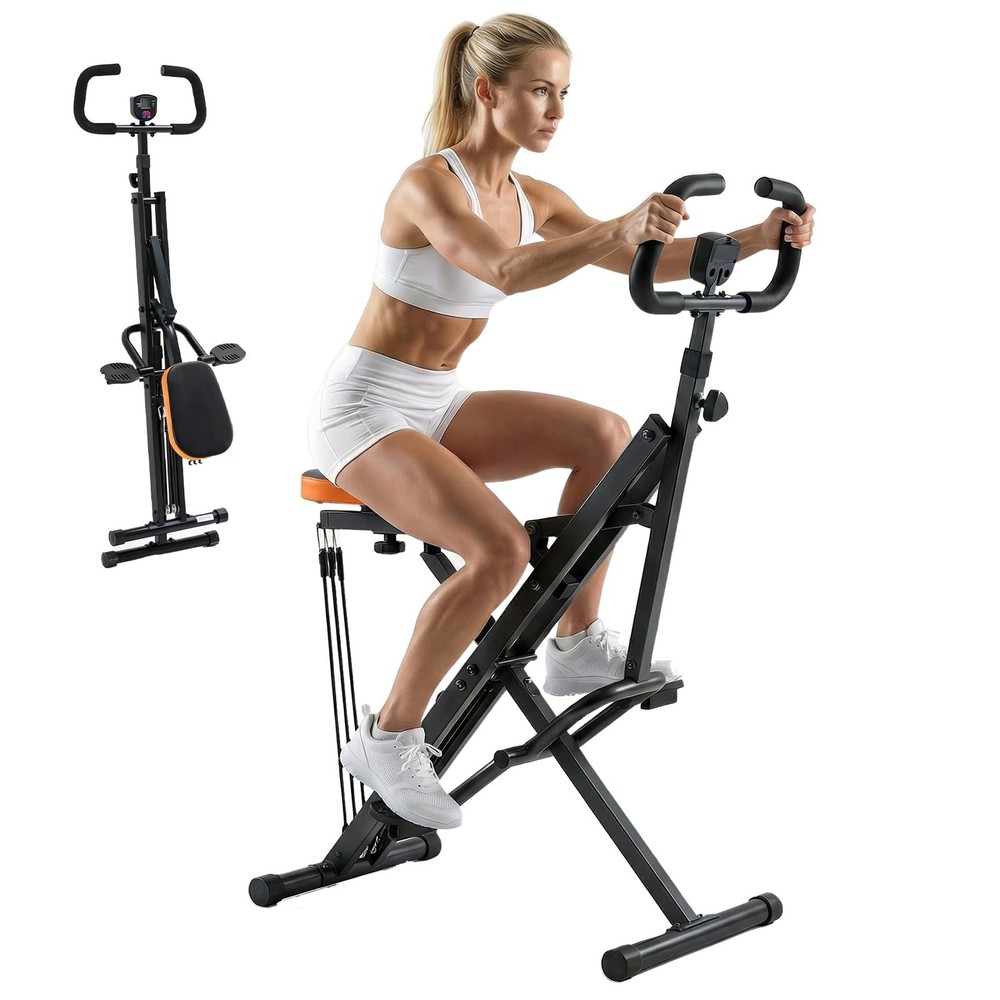 Home Deep Squat Machine,Foldable,Adjustable Resistance Glutes Trainer Exercise