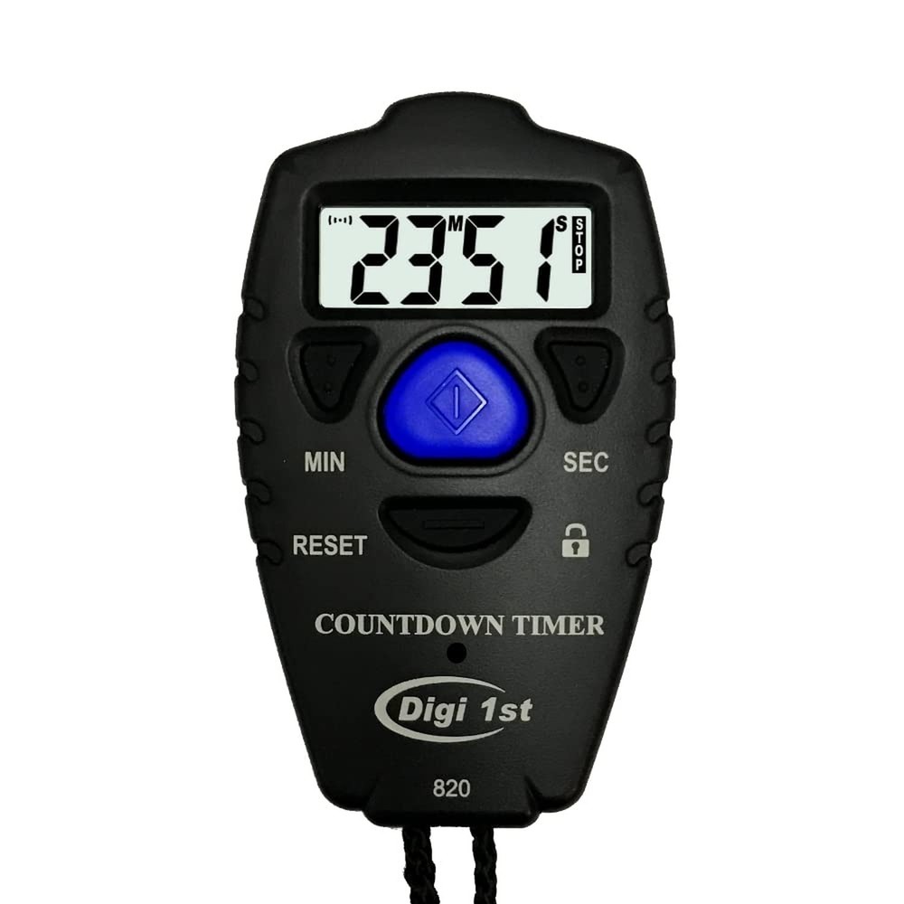 T-820 99 Minute Handheld Countdown Timer Black