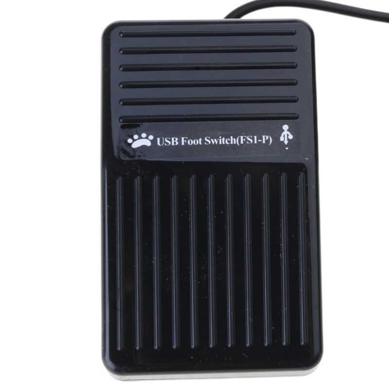Ergonomic USB Foot Pedal Treadle with Customizable Functions for PC Users