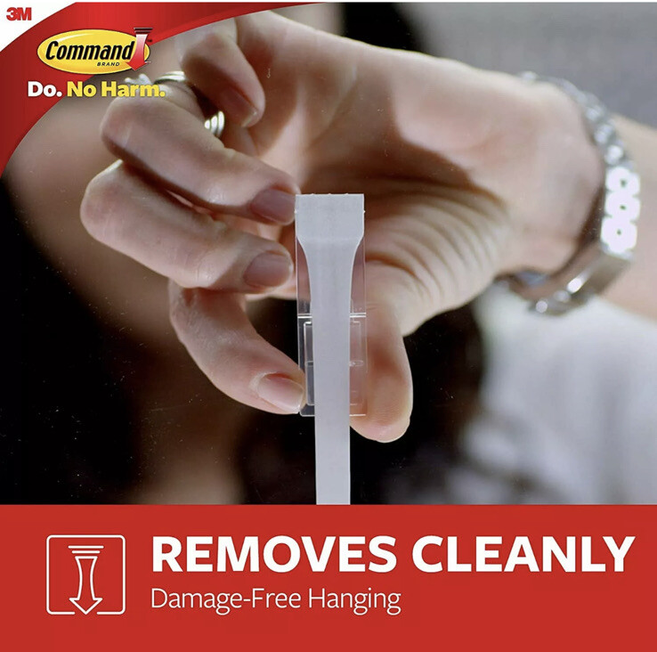 Command General Purpose Hooks Medium 3 lb Cap White 2 Hooks and 4 Strips/Pack