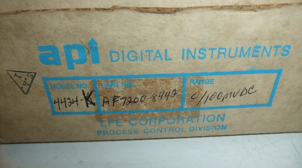LFE AF7200-8442 Digital Panel Meter 0-100 MV DC