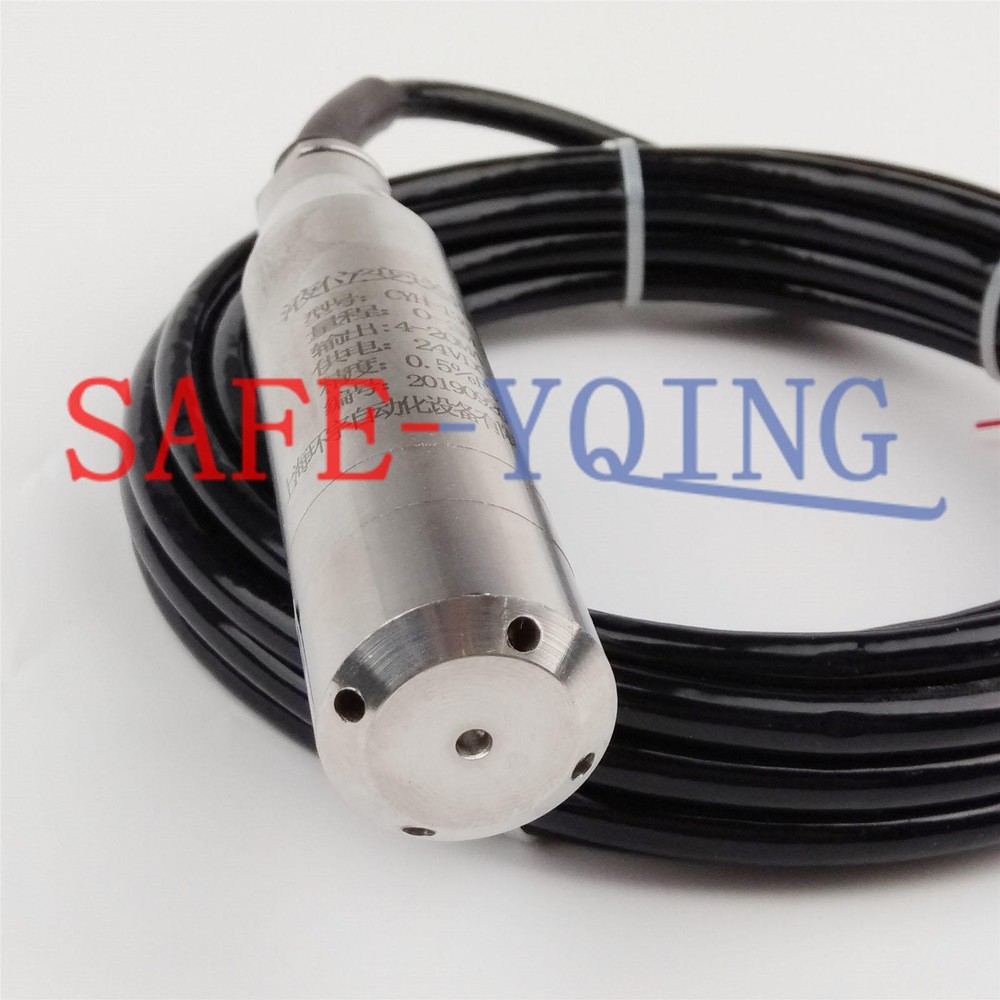 4-20MA 1.0m Range Water Level Transmitter Liquid Level Transducer Sensor