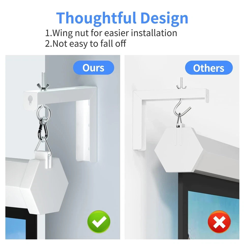 Universal Projector Screen Wall Mount Lbrackets Hanging Ceiling Mount 6 Inch Adj