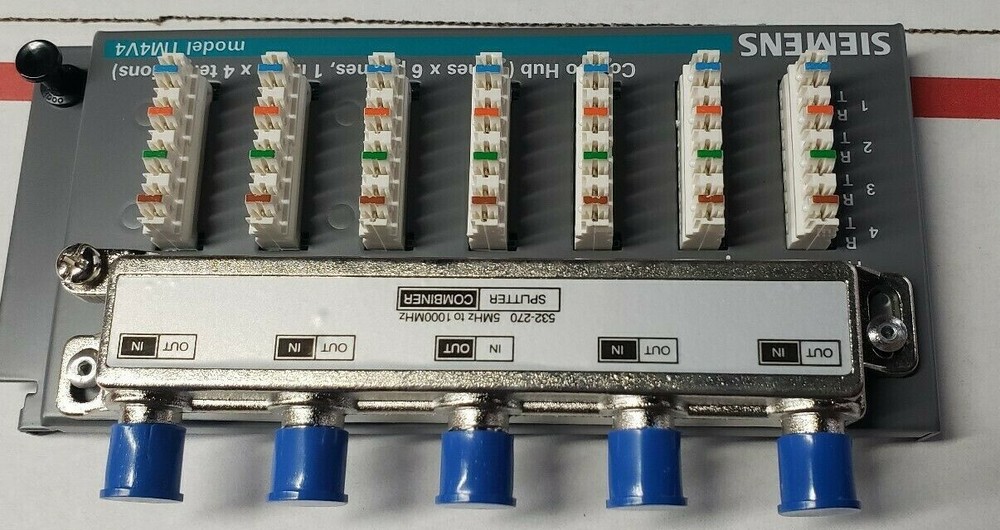 SIEMENS NC106T4V - 10" NETWORK CENTER - COMBINATION TELECOM & VIDEO MODULE