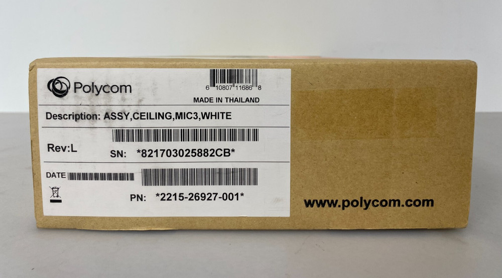 Polycom 2215-26927-001 HDX Ceiling Microphone Array (White)