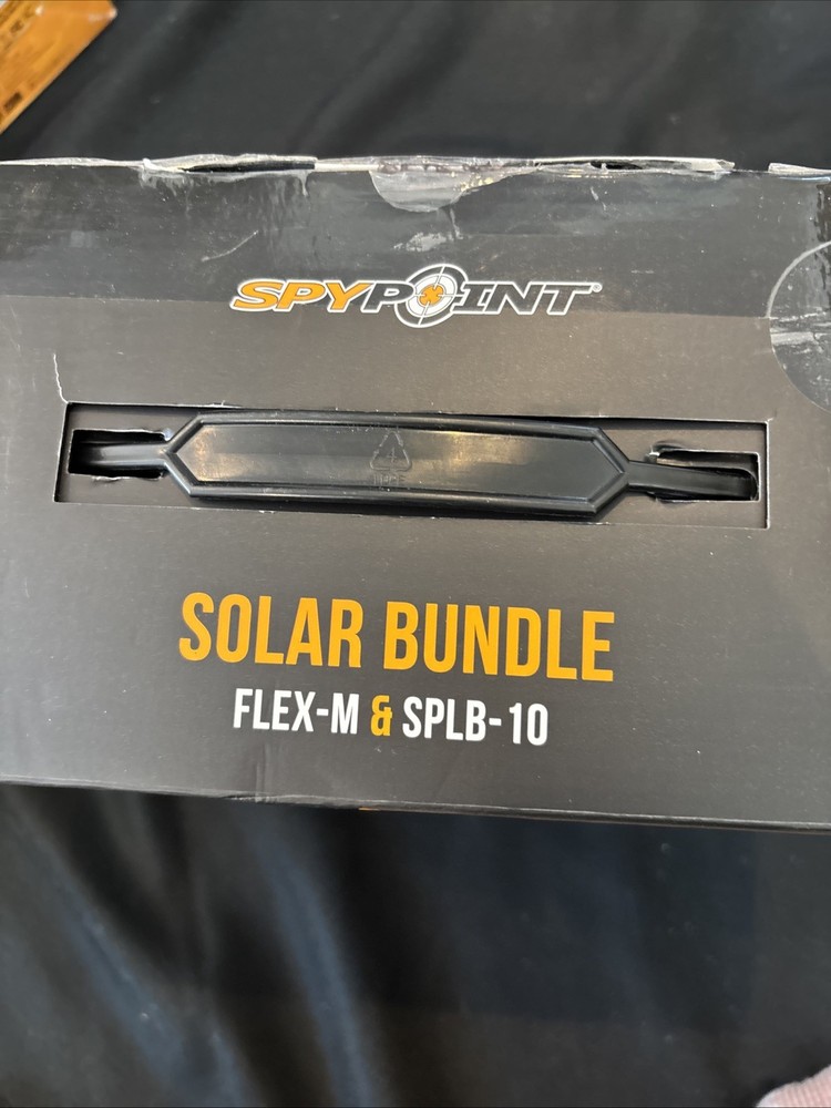 SPYPOINT Flex-M Cellular Trial Camera Solar Bundle (FLEX-M-SOLAR-BUNDLE Open Box