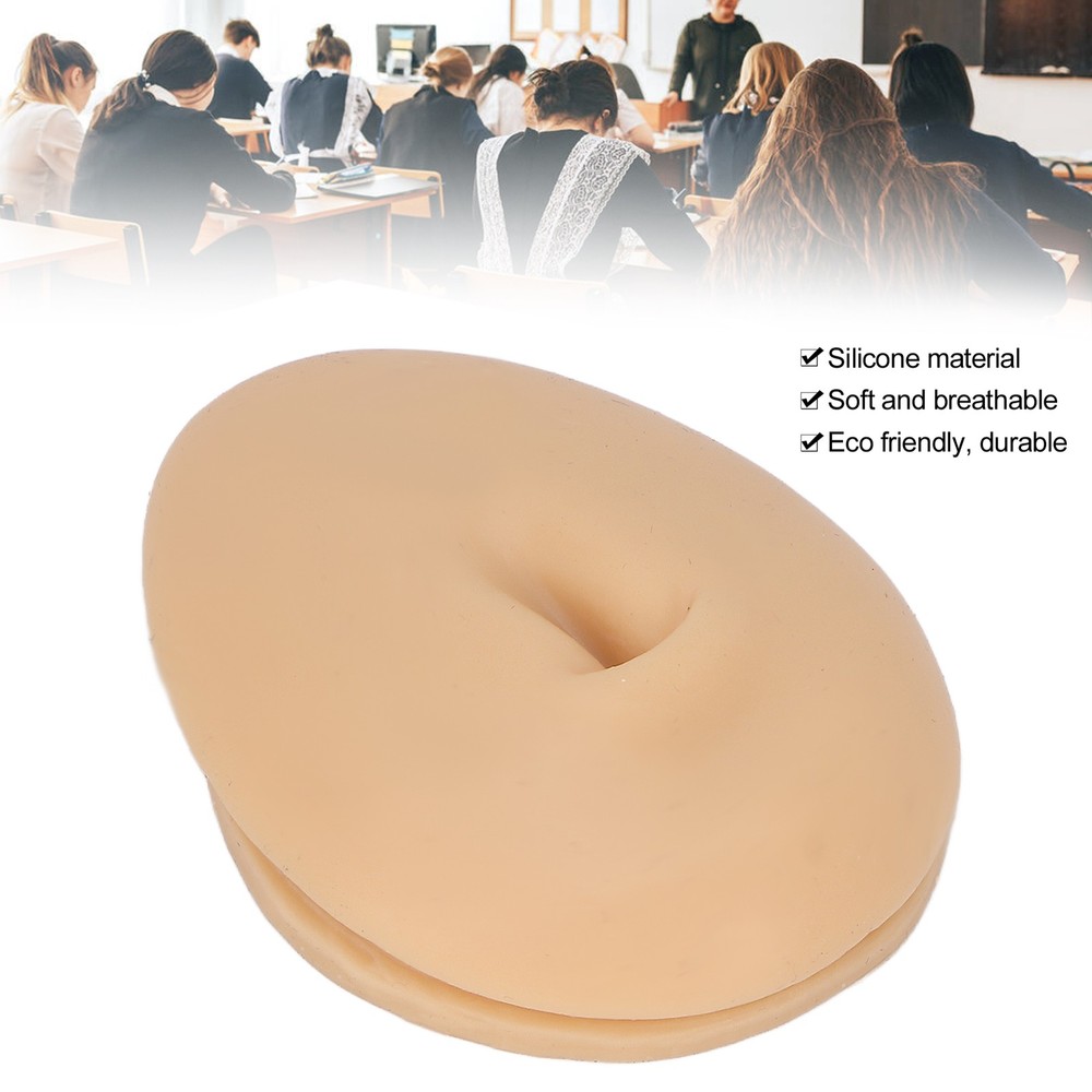 Silicone Navel Model For Piercing Practice Soft Human Belly Button Model New