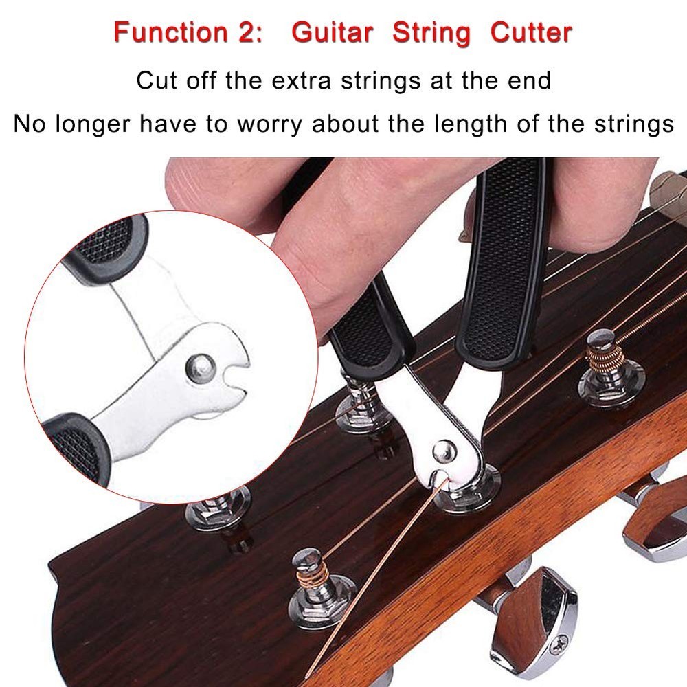 3Pack Guitar String Winder Cutter Bridge Pin Puller 3-in-1 Tool Accessories