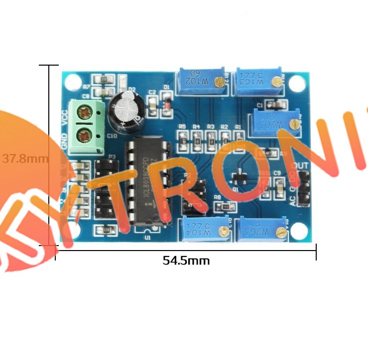 ICL8038 Medium/Low Frequency Waveform Signal Generator Sine Wave Signal Source