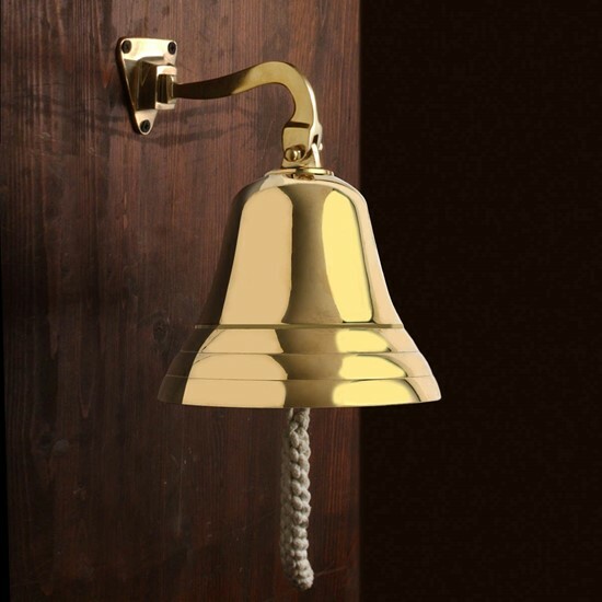 Nautical Standard Mount Brass Bell 5"