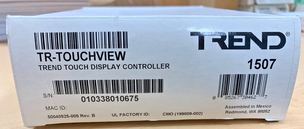TREND TR-TOUCHVIEW TOUCH DISPLAY CONTROLLER