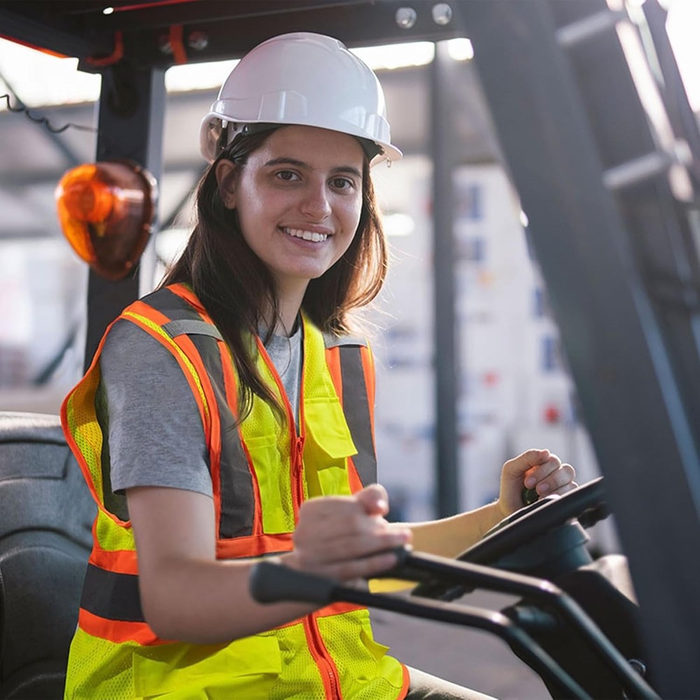Comfortable Yellow Safety Vest - 360 Reflectivity and Multi-Function Pockets