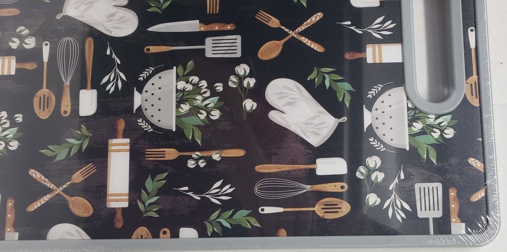 Kitchen Plastic Cutting Board (12"x15") KITCHEN ITEMS,KITCHENWARE, grey frame,HL