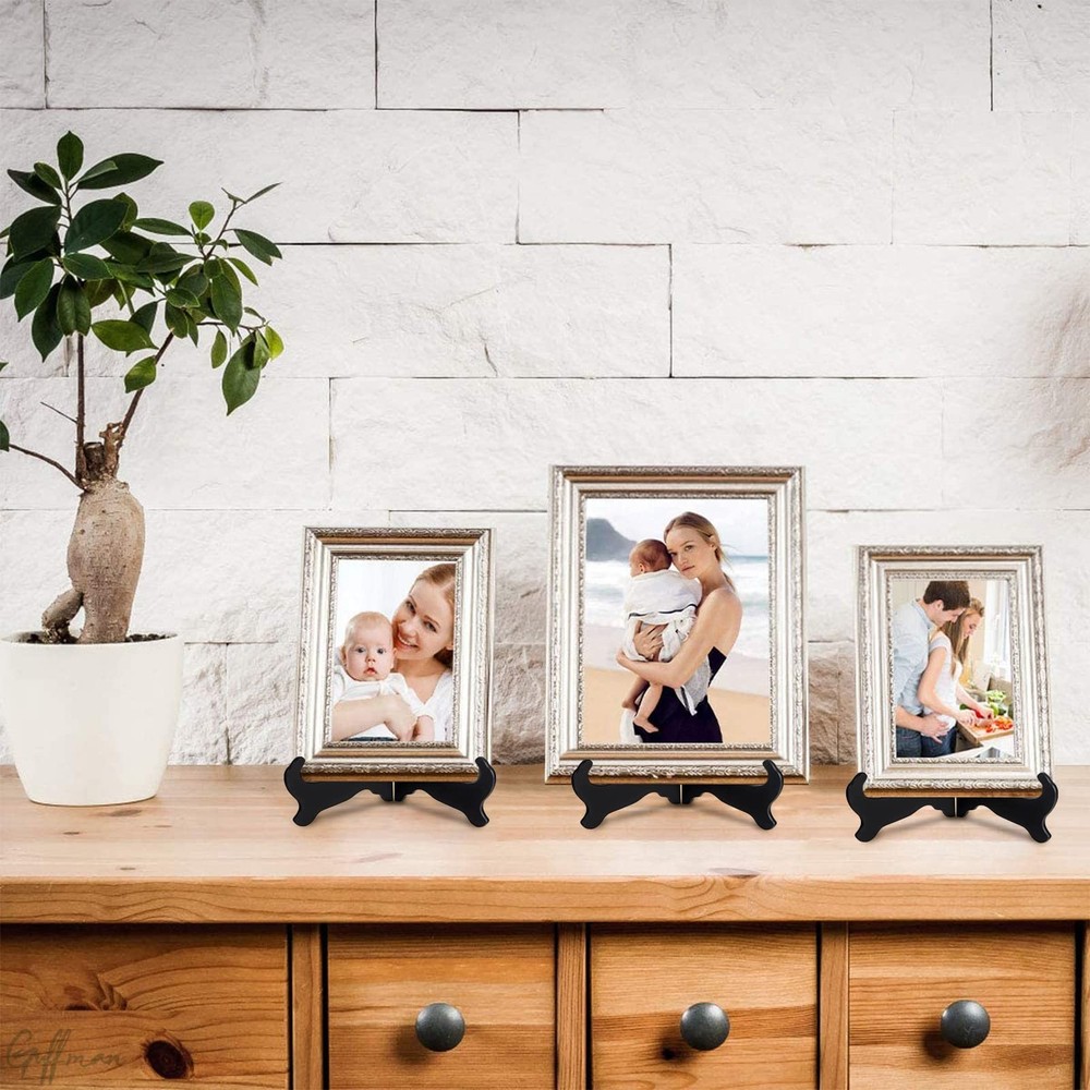 12" Wooden plate stand, easel
