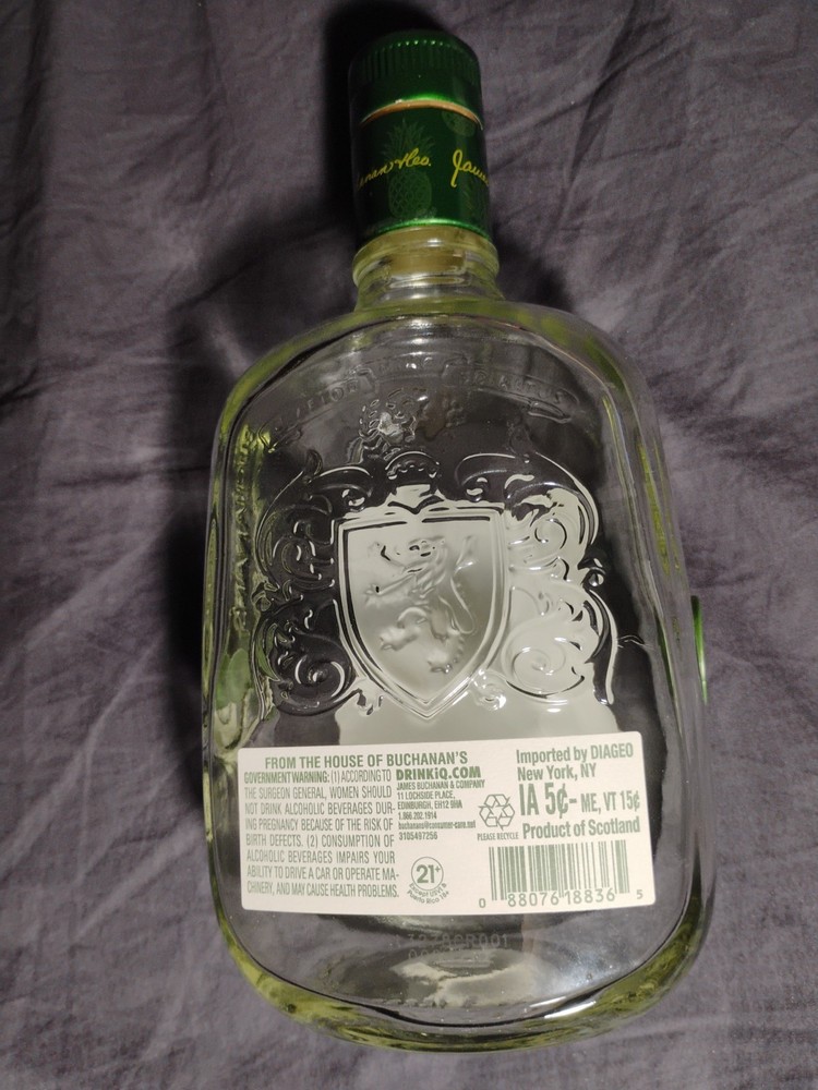 Buchanan Pineapple Whisky 750ml EMPTY BOTTLE