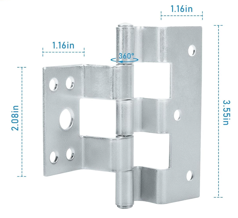 Mobile Home Elixir Exterior Door Hinge Heavy Duty for Combination Doors 3 per or