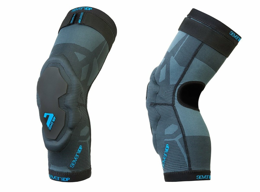 7 iDP Project Knee Pad - Black-Blue-Gray