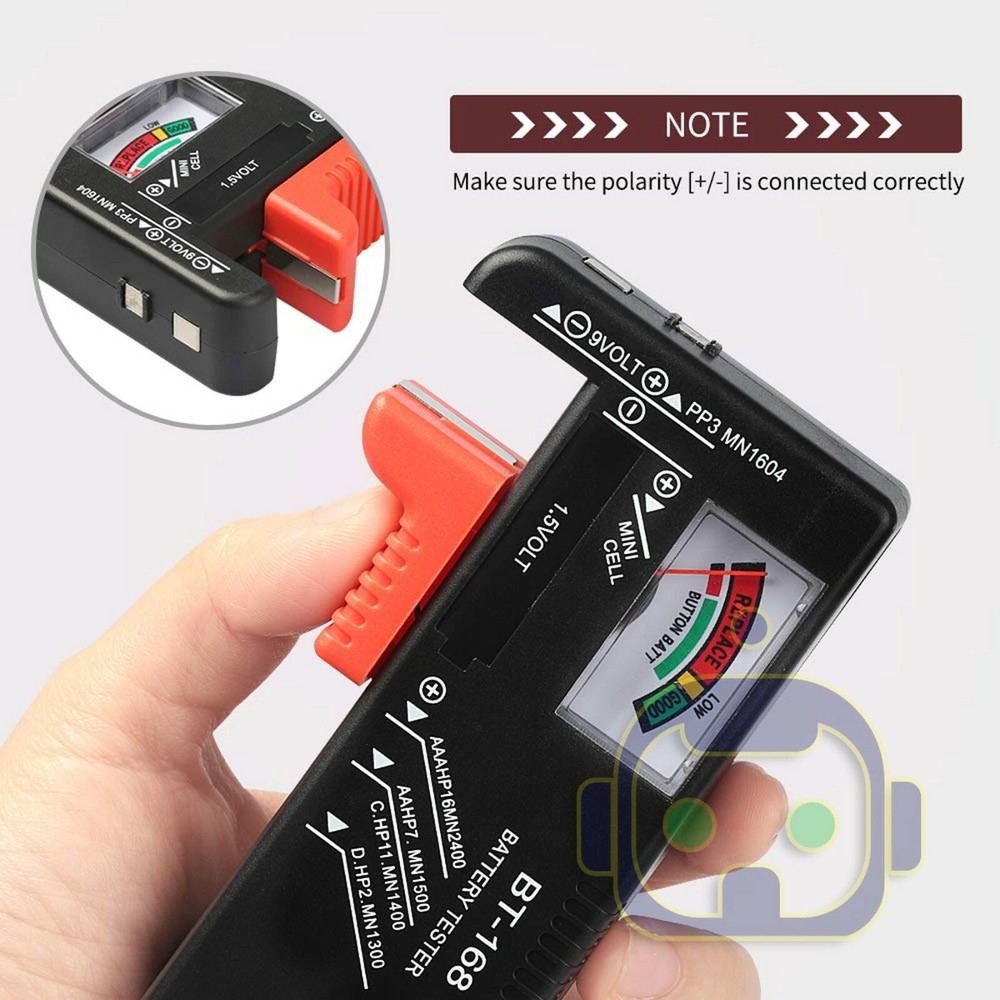New Battery Tester Universal Volt Checker AAA AA C D 9V & Button Cell