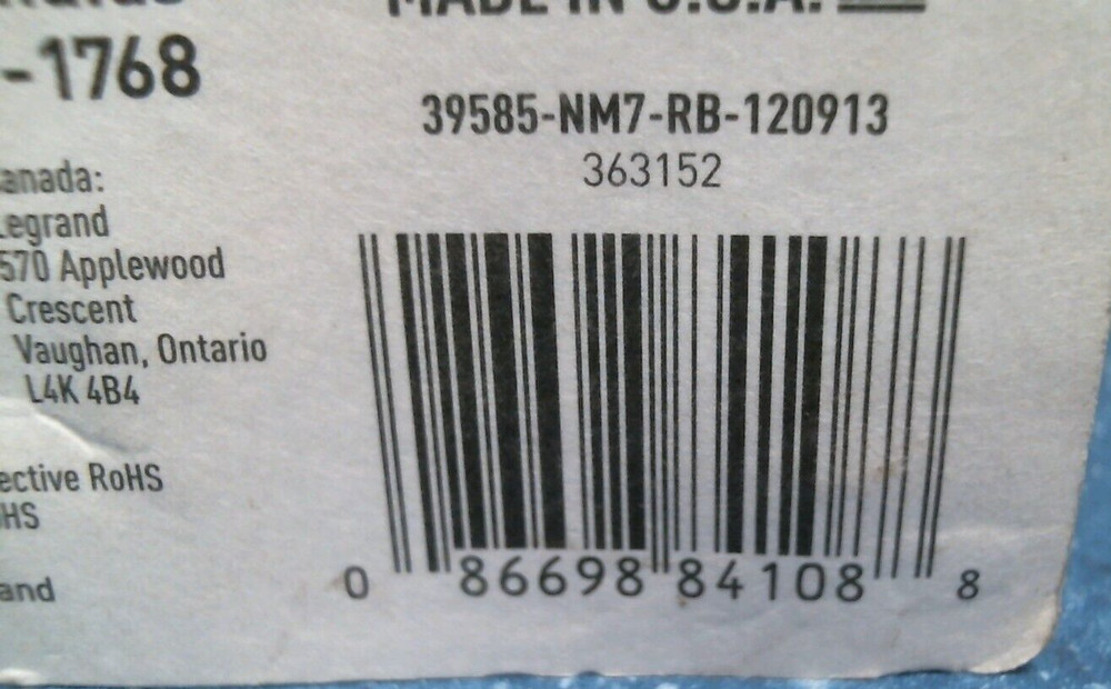 Legrand Ivory Inside Elbow (84108) FS