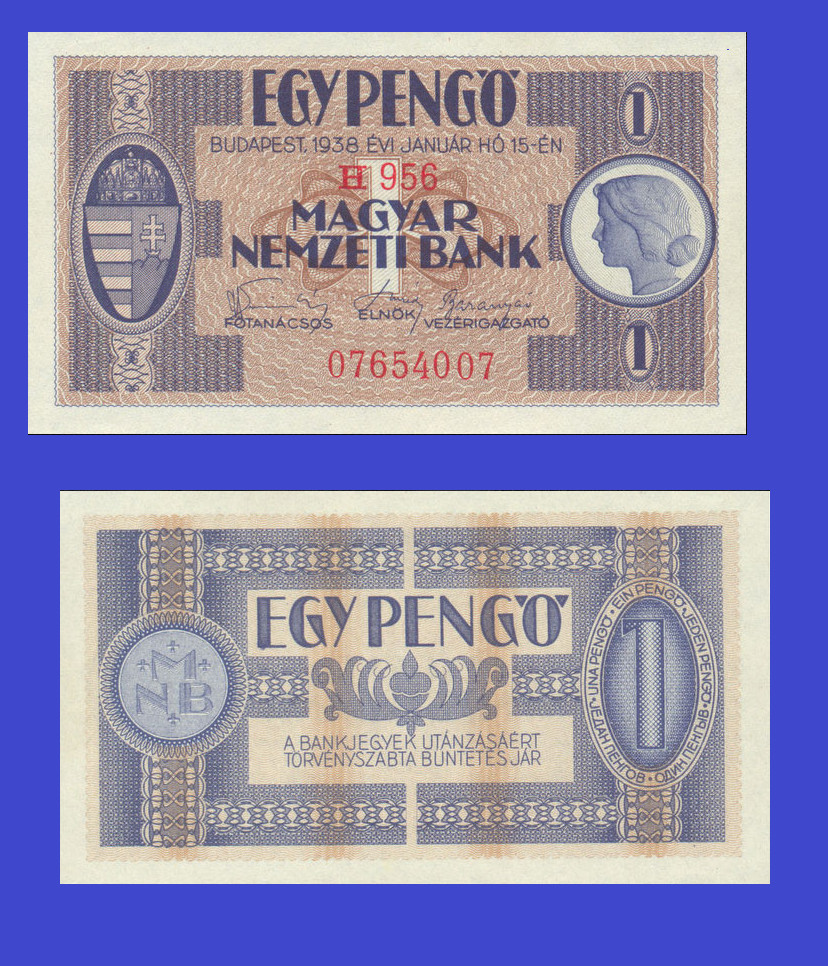 hungary 1 pengo 1938  *+  Copy