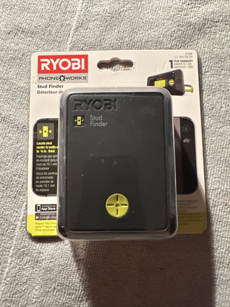 RYOBI ES5500  STUD FINDER ~ Works With Smartphones (Android/Apple)