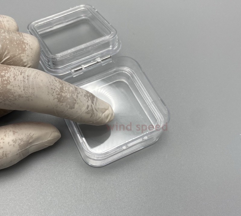10Pcs Hinged Display Box Clear Membrane storage Boxes Denture False Teeth Case