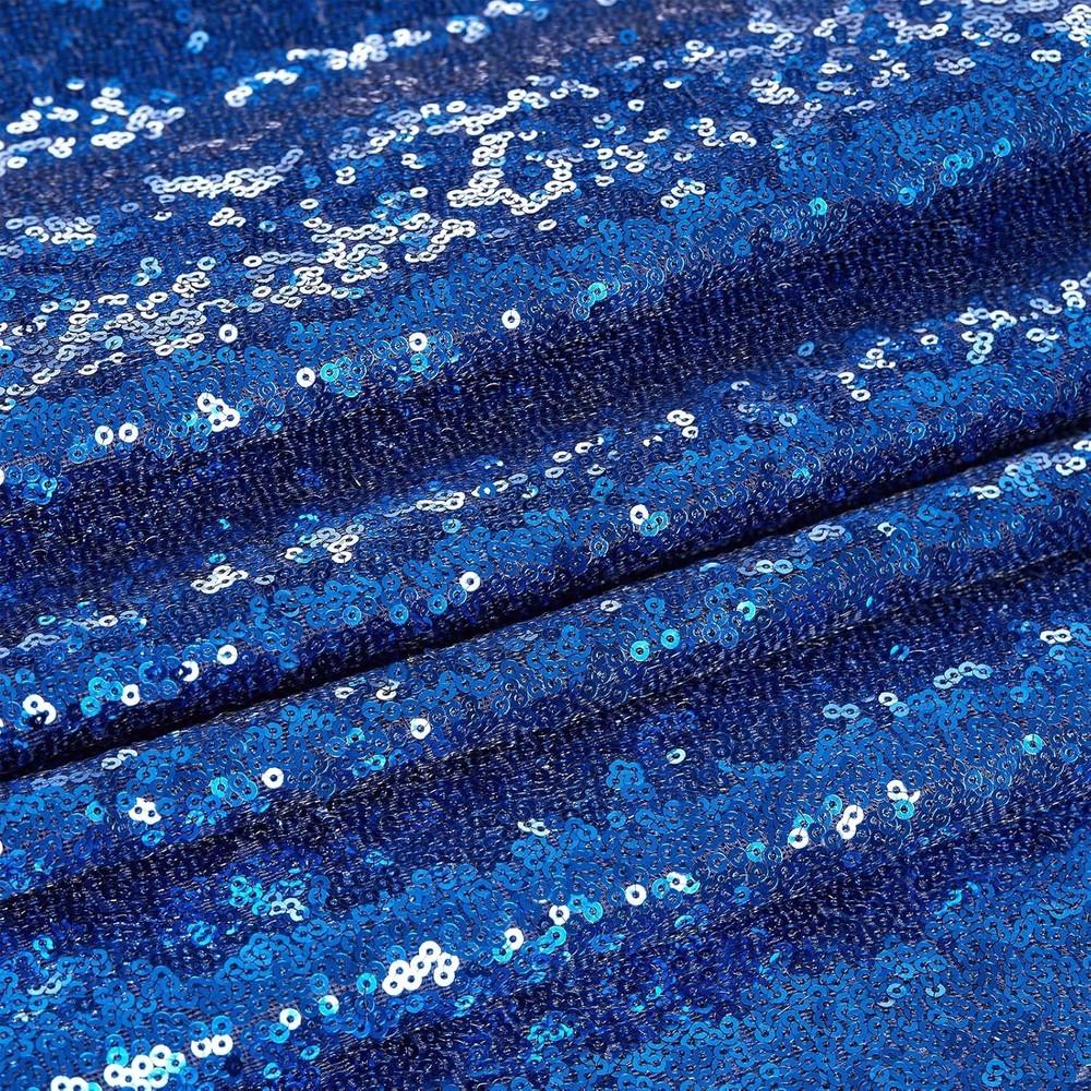 Sparkle Royal Blue Sequin Tablecloth Rectangle Table Cloth Linen Glitter Cake