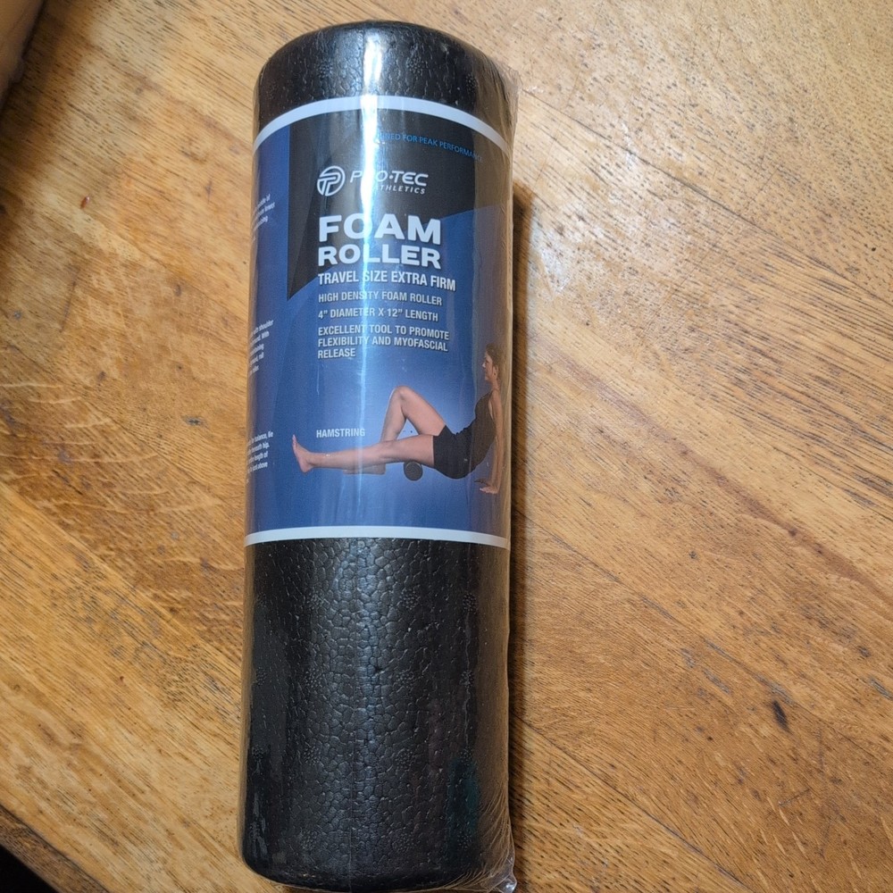 Pro-Tec Athletics High Density Foam Rollers, 4 by 12-Inch, Black