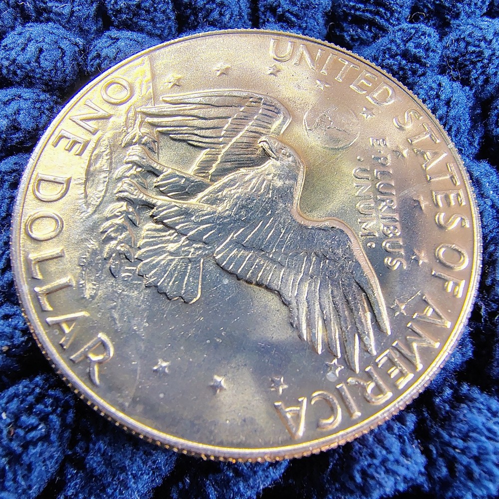 1978-P & 1978-D - Eisenhower Dollars - Copper Clad - Unc. Golden Toned