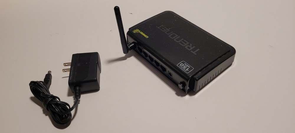 Bundle TRENDnet TEW-711BR Wireless N 150Mbps Router + Power Adapter – Tested