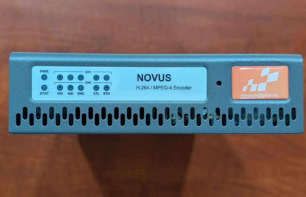 Novus H.264 / MPEG-4 Broadcast Encoder